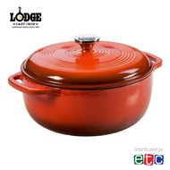Lodge Enameled Cast Iron Dutch Oven - Poppy (6qt/5.58L)