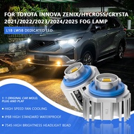 2Pcs L1B  FOR TOYOTA INNOVA ZENIX/HYCROSS/CRYSTA 2021/2022/2023/2024/2025 FOG LAMP Dual Color LED Fo