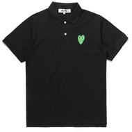 New CDG PLAY Comme Des Garcon Men Women Cotton POLO Short Sleeve t-Shirt 0215