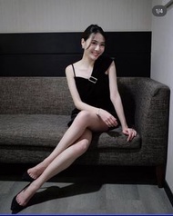 黑色單肩晚禮服 謝師宴 晚宴 年會