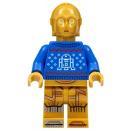 Original Lego Star Wars - C-3PO (Holiday Sweater) 75340 Minifigure new