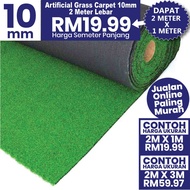 [READY STOCK]【2M X 1M】10MM Artificial Grass Premium Quality Carpet Grass For Indoor &amp;  Outdoor Waterproof