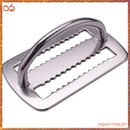 [P K A M] 316 Stainless Steel D Ring Buckle Scuba Diving Weight Belt Keeper for 5cm Weight Belt Surf