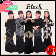 BAJU KURUNG BUDAK / KIDS / ANAK - BLACK / HITAM