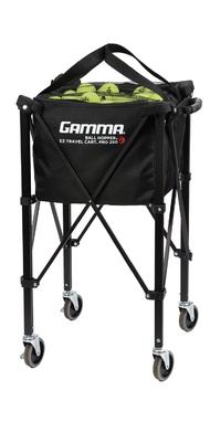 GAMMA Sports EZ Travel Cart Pro, Ball Hopper with Premium Carry Case, Holds 120 Pickleball Balls or 