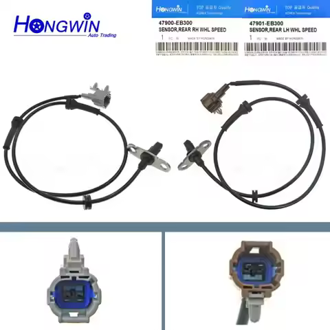 2PCS New ABS Wheel Speed Sensor Rear Right&Left For Nissan Navara D40 2.5L 4.0L 2005-2014 47900-EB30