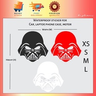 Darth Vader sticker star wars stiker reflective waterproof cahaya Car Motor Laptop Helmet Vinyl Decal