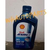 SHELL 10W40 ADVANCE AX7 SCOOTER 4-AT 1 LITER FOR MOTOR ONLY