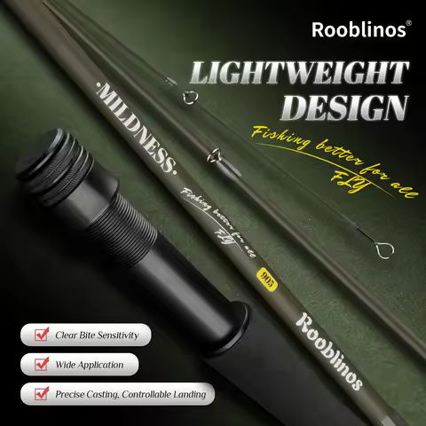 ROOBLINOS Fly Fishing Rod 4/5wt，9ft（2.7m）Ultra Lite，JIT