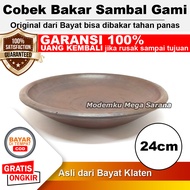 Cobek Tanah Liat Sambal Gami Tahan Panas Cobek Bakar Ukuran Besar - Layah Cowek 24 cm