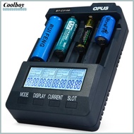 COOLBOY OPUS BT-C3100 4 Slots Battery Charger With LCD Screen Compatible For Lithium-ion NiCd NiMH A