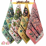 JANELAXE932JN Large Hand Towel, 34x40cm 4 Layer Cotton Gauze Kitchen Towel,  Decorative Quick Dry Te