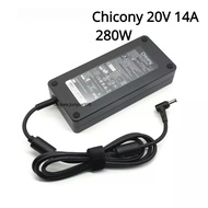 Chicony 20V 14A 280W 5.5mm*2.5mm AC Power Adapter for GIGABYTE AORUS 15 BMF X5LF/17H/i9/i7 laptop ch