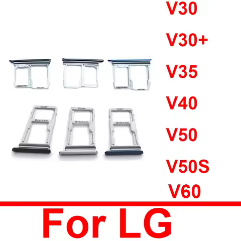 Sim Card Tray Holder For LG V30 V30Plus V30+ V35 V40 V50 V50S V60 Sim Card Board Card Reader Adapter