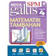 Sasbadi: Nota Galus: Matematik Tambahan + Additional Mathematics: Tingkatan + Form 4: NG24SMT4: 9789