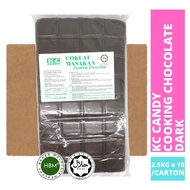 KC Candy Cooking Chocolate 2.5KG x 10 per Carton / Dark/White Coklat Masak / Baking / Halal Malaysia