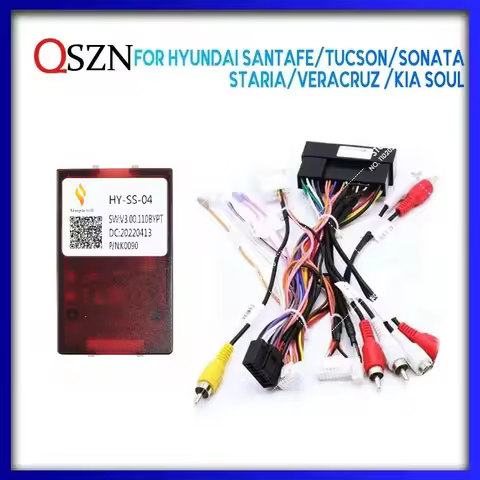 QSZN For HYUNDAI SANTAFE/TUCSON/SONATA/STARIA /Kia Soul Android Car Radio Canbus Box Decoder Wiring 