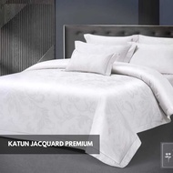 KATUN Premium Jacquard Cotton Bed Sheet Size 160x200 King 180x200 Extra King 200x200 140x200 - 90x20