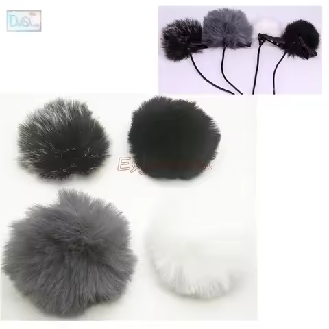 1cm 10mm Outdoor Furry Cover Windscreen Windshield for SONY UWP-D11 Saramonic UwMic9 Wireless Deadca