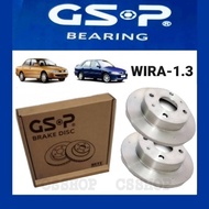 GSP PROTON WIRA 1.3 BRAKE DISC ROTOR FRONT 1SET=2PCS GSP ORIGINAL NEW GSP BRAKE SYSTEM SUSPENSION