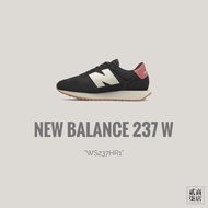 Erqi Store) New Balance 237 NB237 Women's Black Pink Retro Casual Shoes Suede WS237HR1