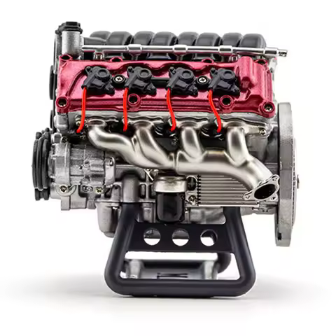 DIY MAD V8 Engine Internal Combustion Model Assembly Kit RC Full Simulation Engine for RC Car RC Eng