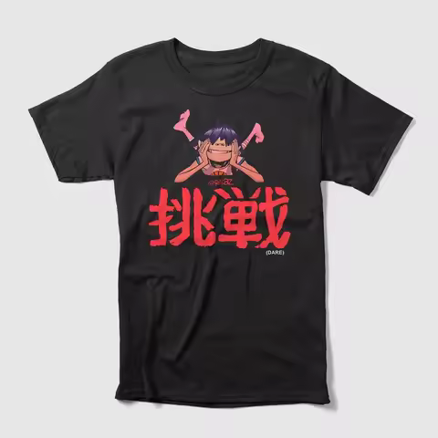 Gorillaz Virtual Band Merch T-Shirt DARE Graphic Print Anime Style Unisex Cotton Short Sleeve Street