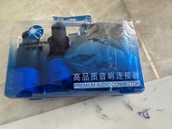 秋葉原 高品質音響連接器 （梅花插轉三腳插 2對+喇叭插頭1對）請認真看圖片是否適合自己需要！