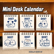 NIUYOMY 2026 Desk Calendar, Portable Mini Coil Calendar,  Cartoon Calendar Plan Book Desktop Ornamen