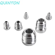 QUINTON Straight Male Weld Fitting Adapter, External Thread AN4-AN20 Silver Male Aluminium Weld, Sil