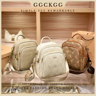 【GGCKGG】Branded Backpack Women Travel Waterproof Simple Large School Bag Student Leather Beg Wanita 