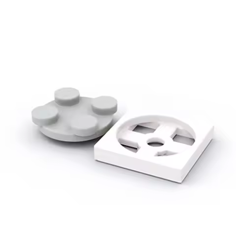 66PCS TURN PLATE 2X2, Compatible 3679 3680 Miscellaneous Functional Elements Self-Locking Bricks Bui