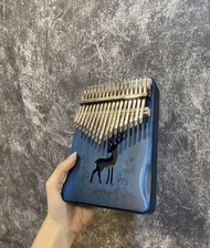 (DK06 - Xanh Navy) Đàn kalimba 17 phím cao cấp âm to vang tặng full phụ kiện