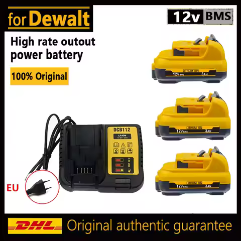 For DeWalt DW089LG 12 - Line 3 - Side 360° All - Around Green - Light Laser Level 12V Lithium Batter
