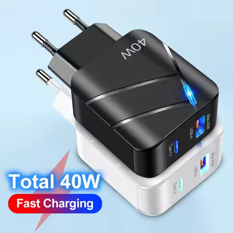 2 in1 PD USB C Charger Quick Charge QC 3.0 Wall Charger Adapter For iPhone 14 13 Samsung Xiaomi USB 