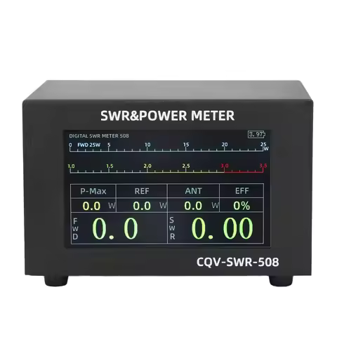 200W Digital Power SWR Meter with UHF Interface Standing Ratio Meter 1.8‑54MHz Digital SWR Power Met