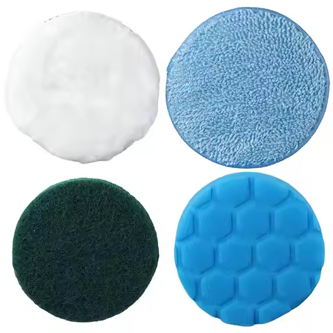 4 PCS Replacement Brush Head for Electric Spin Scrubber Cordless Cleaning Brush, Washable and Reusab