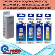 [Original] Epson 008  Ink Bottle Set for L15150 L15160 G100 G200 G300 G400 L6550, L6460, L6490, M151