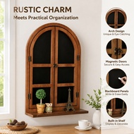 Fake Window Decoration Simulation American Country Vintage Old Blackboard Wall Hanging Storage Parti