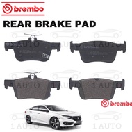 GENUINE BREMBO REAR BRAKE PAD HONDA CIVIC FC FC1 1.5 VTEC TURBO FC6 1.8 iVTEC