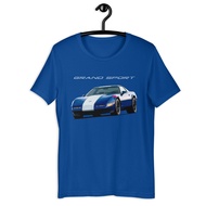 1996 Chevy Vette Grand Sport C4 Vette Short-Sleeve T-Shirt Royal Blue