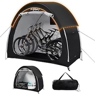 Bike Storage Shed with Rain Cover,2X Sturdy 420D Polyester Cloth,Waterproof Outdoor Bicycle 2-3 Bike