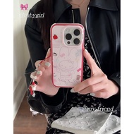 2-in-1 Kitty + Pendant Compatible with Apple 15 Pro Max New Phone Case 13 Pro Max Protective Cover 1