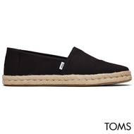 Toms Women Alpargata Rope 2.0 Black Recycled Slubby