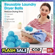 SSDZ Dryer Balls 2 Pcs Blue Laundry Balls for Tumble Dryer Making Clothes Soft Fluffy Less Wrinkles and Less Static