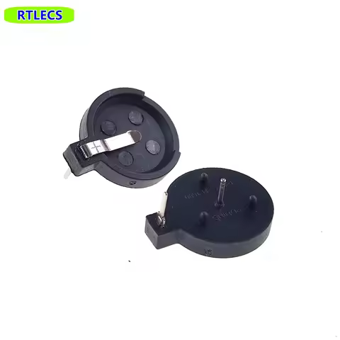 CR1620 CR1612 CR1616 Battery Button Cell Holder Case Holder Connector DC Power Socket through holes 