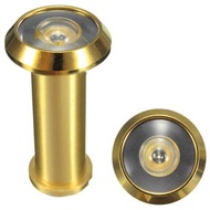 Adjustable 180 Degree Wide Angle Door Viewer Brass Scope Peephole Home Security