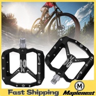 Maplenest-my RiToEasysports Aluminum Alloy Cycling Pedals  4.1x3.9x0.6 inch Chrome Molybdenum Steel 