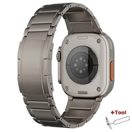 สายรัดไททาเนียมสำหรับนาฬิกา Apple สาย Ultra 49Mm 45Mm 41Mm 44Mm สุดหรูสำหรับ Apple Watch Series 9 8 