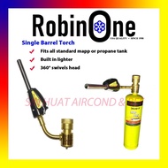 RobinOne Single Barrel Torch Welding Torch Brazing Torch Hand Torch Welding Head Single Torch / Mapp